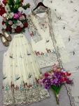 10DESIGNER CHINON SILK EMBROIDERY MULTI NEEDLE 5 MM SEQUENCE WORK TOP PALAZZO WITH DUPATTA WEDDING WEAR WHOLESALE PRICE ETHNIC GARMENT (13)