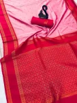 10NEW ARRIVAL TWO TONE SILK ZARI MOTIFS WITH WOVEN CONTRAST ZARI PALLU AND BORDER WORK SAREE WITH UNSTITCHED BLOUSE FESTIVE WEAR WHOLESALE PRICE ETHNIC GARMMENT (20)