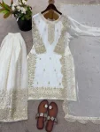 11DESIGNER FENDY SILK EMBROIDERY CODING AND SEQUENCE WORK TOP PALAZZO WITH DUPATTA FESTIVE WEAR WHOLESALE PRICE ETHNIC GARMENT (2)