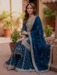 11DESIGNER GEORGETTE CHAIN SEQUENCE WORK WITH LATKAN AND LACE BORDER WORK TOP PALAZZO WITH DUPATTA FESTIVE WEAR WHOLESALE PRICE ETHNIC GARMENT (10)