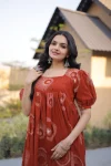 11FANCY COTTON PRINTED WORK ONE PIECE DRESS CASUAL WEAR WHOLESALE PRICE ETHNIC GARMENT (17)