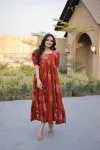 11FANCY COTTON PRINTED WORK ONE PIECE DRESS CASUAL WEAR WHOLESALE PRICE ETHNIC GARMENT (17)