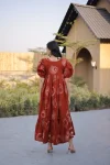 11FANCY COTTON PRINTED WORK ONE PIECE DRESS CASUAL WEAR WHOLESALE PRICE ETHNIC GARMENT (17)