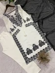 11RICH LOOK ROMAN SILK EMBROIDERY WORK TOP BOTTOM WITH DUPATTA FESTIVE WEAR WHOLESALE PRICE ETHNIC GARMENT (7)