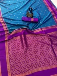 12NEW ARRIVAL TWO TONE SILK ZARI MOTIFS WITH WOVEN CONTRAST ZARI PALLU AND BORDER WORK SAREE WITH UNSTITCHED BLOUSE FESTIVE WEAR WHOLESALE PRICE ETHNIC GARMMENT (41)