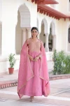 13MODERN GOLD CRUSH SEQUENCE & ZARI EMBROIDERY WORK GOWN WITH DUPATTA FESTIVE WEAR WHOLESALE PRICE ETHNIC GARMENT (3)