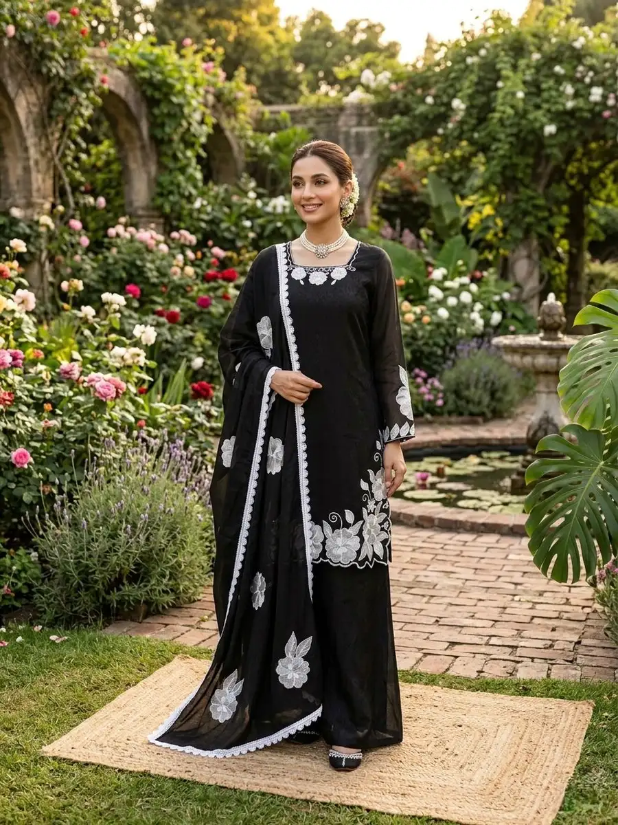 15NEW ARRIVAL FENDY SILK THREAD WITH SEQUENCE WORK TOP PALAZZO WITH DUPATTA FESTIVE WEAR WHOLESALE PRICE ETHNIC GARMENT (2)
