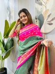16FANCY MYSORE SILK JACQUARD WORK GOWN SAREE FESTIVE WEAR WHOLESALE PRICE ETHNIC GARMENT (13)