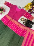 16FANCY MYSORE SILK JACQUARD WORK GOWN SAREE FESTIVE WEAR WHOLESALE PRICE ETHNIC GARMENT (13)