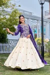 16RICH LOOK VICHITRA EMBROIDERY CODING SEQUENCE & THREAD WORK TOP LEHENGA WITH DUPATTA WEDDING WEAR WHOLESALE PRICE ETHNIC GARMENT (4)