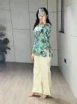 18FANCY CAMBRIC COTTON PRINTED WITH FOIL WORK AND BACK SIDE DORI WORK TOP PALAZZO SET DAILY WEAR WHOLESALE PRICE ETHNIC GARMENT (1)