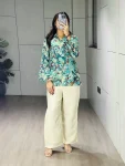 18FANCY CAMBRIC COTTON PRINTED WITH FOIL WORK AND BACK SIDE DORI WORK TOP PALAZZO SET DAILY WEAR WHOLESALE PRICE ETHNIC GARMENT (1)