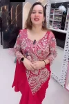 18MODERN CREPE EMBROIDERY SEQUENCE WORK READY TO WEAR SAREE WITH STITCHED BLOUSE PARTY WEAR WHOLESALE PRICE ETHNIC GARMENT (2)