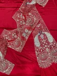 18MODERN CREPE EMBROIDERY SEQUENCE WORK READY TO WEAR SAREE WITH STITCHED BLOUSE PARTY WEAR WHOLESALE PRICE ETHNIC GARMENT (2)
