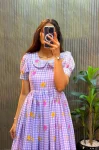 19FANCY MUL CHANDERI FLORAL PRINTED WORK MIDI DRESS DAILY WEAR WHOLESALE PRICE ETHNIC GARMENT (2)