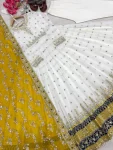 1DESIGNER GEORGETTE EMBROIDERY SEQUENCE WORK WITH FANCY BORDER GOWN BOTTOM WITH DUPATTA FESTIVE WEAR WHOLESALE PRICE ETHNIC GRAMENT (28)