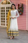1DESIGNER GEORGETTE EMBROIDERY SEQUENCE WORK WITH FANCY BORDER GOWN BOTTOM WITH DUPATTA FESTIVE WEAR WHOLESALE PRICE ETHNIC GRAMENT (28)