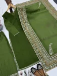 1DESIGNER ROMAN SILK EMBROIDERY SEQUENCE WORK TOP PALAZZO WITH DUPATTA FESTIVE WEAR WHOLESALE PRICE ETHNIC GARMENT (7)