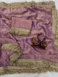 1DESIGNER TABBY SILK FLORAL PRINT WITH BEADS AND CUTDANA HANDWORK SAREE WITH UNSTITCHED BLOUSE WEDDING WEAR WHOLESALE PRICE ETHNIC GARMENT (20)