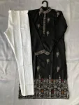 1FANCY COTTON EMBROIDERY WORK MEN’S KURTA PAYJAMA FESTIVE WEAR WHOLESALE PRICE ETHNIC GARMENT (2)