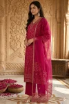 1FANCY JACQUARD WEAVING WORK TOP BOTTOM WITH DUPATTA FESTIVE WEAR WHOLESALE PRICE ETHNIC GARMENT (8)