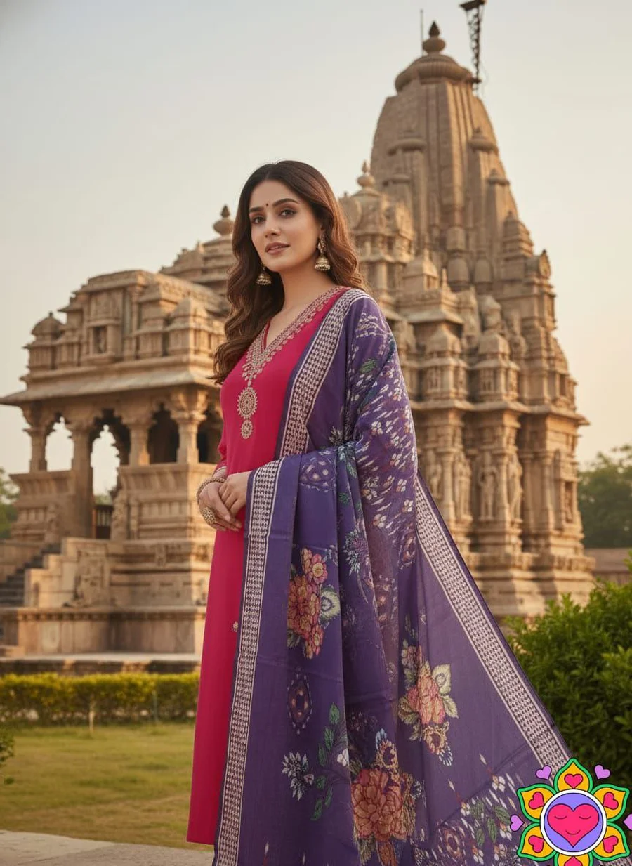 1FANCY SLUB COTTON EMBROIDERY WORK TOP BOTTOM WITH DUPATTA FESTIVE WEAR WHOLESALE PRICE ETHNIC GARMENT (7)