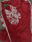 1MODERN CHINON EMBROIDERY WORK READY TO WEAR SAREE WITH FULL STITCHED JACKET AND BLOUSE PARTY WEAR WHOLESALE PRICE ETHNIC GARMENT (16)