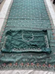 1MODERN RANGOLI SILK EMBROIDERY WORK LACE BORDER SAREE WITH UNSTITCHED BLOUSE FESTIVE WEAR WHOLESALE PRICE ETHNIC GARMENT (15)