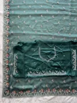 1MODERN RANGOLI SILK EMBROIDERY WORK LACE BORDER SAREE WITH UNSTITCHED BLOUSE FESTIVE WEAR WHOLESALE PRICE ETHNIC GARMENT (15)
