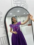 1MODERN ROMAN EMBROIDERY THREAD & KHATLI WORK GOWN FESTIVE WEAR WHOLESALE PRICE ETHNIC GARMENT (10)