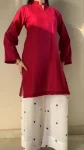 1MODERN ROMAN SILK LACE WORK TOP PALAZZO SET DAILY WEAR WHOLESALE PRICE ETHNIC GARMENT (10)