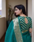 1NEW ARRIVAL LICHI SILK RICH PALLU & JACQUARD WORK SAREE WITH UNSTITCHED BLOUSE FESTIVE WEAR WHOLESLE PRICE ETHNIC GARMENT (10)