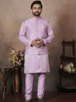 1NEW ARRIVAL MALAI SATIN OLAIN KURTA PAYJAMA WITH HEAVY WORK KOTI WEDDING WEAR WHOLESALE PRICE ETHNIC GARMENT (9)