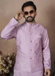 1NEW ARRIVAL MALAI SATIN OLAIN KURTA PAYJAMA WITH HEAVY WORK KOTI WEDDING WEAR WHOLESALE PRICE ETHNIC GARMENT (9)