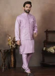 1NEW ARRIVAL MALAI SATIN OLAIN KURTA PAYJAMA WITH HEAVY WORK KOTI WEDDING WEAR WHOLESALE PRICE ETHNIC GARMENT (9)