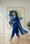1NEW ARRIVAL RAYON COTTON EMBROIDERY WORK TOP BOTTOM WITH DUPATTA FESTIVE WEAR WHOLESALE PRICE ETHNIC GARMENT (6)