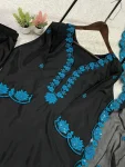 1RICH LOOK CREPE SILK SEQUENCE EMBROIDERY WORK TOP PATIYALA WITH DUPATTA CASUAL WEAR WHOLESALE PRICE ETHNIC GARMENT (24)