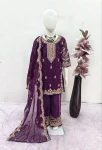1RICH LOOK GEORGETTE EMBROIDERY, 5 MM SEQUENCE & CODING & MOTI WORK TOP PALAZZO WITH DUPATTA FESTIVE WEAR WHOLESALE PRICE ETHNIC GARMENT (13)