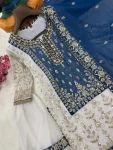 1RICH LOOK GEORGETTE SEQUENCE & ZARI EMBROIDERY WITH PEARL MOTI WORK TOP SHARARA WITH DUPATTA FESTIVE WEAR WHOLESALE PRICE ETHNIC GARMENT (15)