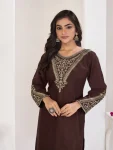 1RICH LOOK RAYON EMBROIDERY WORK KURTI PALAZZO SET FESTIVE WEAR WHOLESALE PRICE ETHNIC GARMENT (11)