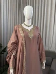 1TRENDING NATURAL CREPE THREAD WITH SEQUENCE & FANCY LACE WORK TOP PALAZZO WITH DUPATTA FESTIVE WEAR WHOLESALE PRICE ETHNIC GARMENT (3)