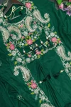 20NEW ARRIVAL NATURAL CREPE EMBROIDERY WORK DRAPED SKIRT BLOUSE AND SHRUG PARTY WEAR WHOLESALE PRICE ETHNIC GARMENT (6)