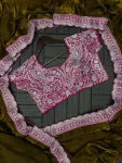 20RICH LOOK FENDY SATIN EMBROIDERY SEQUENCE WORK READY TO WEAR SAREE WITH STITCHED BLOUSE PARTY WEAR WHOLESALE PRICE ETHNIC GARMENT (13)