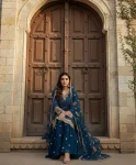 20RICH LOOK GEORGETTE EMBROIDERY 3MM SEQUENCE WITH HAND WORK TOP SHARARA WITH DUPATTA FESTIVE WEAR WHOLESALE PRICE ETHNIC GARMENT (11)