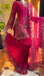 21MODERN GEORGETTE EMBROIDERY SEQUENCE WITH FANCY LATKAN WORK TOP PALAZZO WITH DUPATTA FESTIVE WEAR WHOLESALE PRICE ETHNIC GARMENT (2)