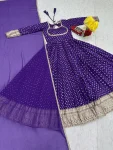 23RICH LOOK JACQUARD WEAVING WORK GOWN WITH DUPATTA FESTIVE WEAR WHOLESALE PRICE ETHNIC GARMENT (18)