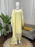 24RICH LOOK GEORGETTE THREAD WITH SEQUENCE WORK TOP BOTTOM WITH DUPATTA FESTIVE WEAR WHOLESALE PRICE ETHNIC GARMENT (15)