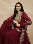 25DESIGNER GEORGETTE EMBROIDERY THREADS & SEQUENCE WORK TOP SHARARA WITH DUPATTA FESTIVE WEAR WHOLESALE PRICE ETHNIC GARMENT (18)