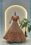 2DESIGNER BUTTERFLY NET SEQUENCE AND CODING EMBROIDERY WORK LEHENGA CHOLI WITH DUPATTA RECEPTION WEAR WHOLESALE PRICE ETHNIC GARMENT (4)