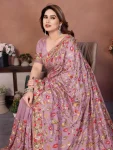 2DESIGNER CRUSH SILK LUCKNOWI EMBROIDERY WORK SAREE WITH UNSTITCHED BLOUSE WEDDING WEAR WHOLESALE PRICE ETHNIC GARMENT (19)